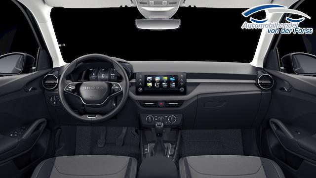 Skoda Fabia "EXTRA PLUS" (2) LIEFERUNG KOSTENLOS & PREISGARANTIE* 1.0 TSI 116PS, 5 Jahre Garantie, SMOKEY-SILBER METALLIC, CLIMATRONIC, BEHEIZTE FRONTSCHEIBE, SITZHEIZUNG, M-Lederlenkrad BEHEIZT, 15" ALU, Parksensoren hinten, R&uuml;ckfahrkamera, Infotainment 8", Virtual Cockpit, Tempomat, NSW, Wireless SmartLink 