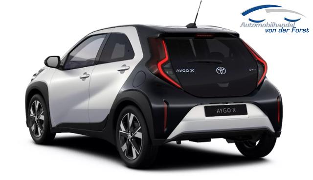 Toyota Aygo X "Pulse / EU-Teamplayer" LIEFERUNG KOSTENLOS! 1.5 Hybrid 115PS CVT/AUTOMATIK, 3 Jahre Garantie, 17" Alufelgen, Metallic/Dach schwarz, Privacy-Glas, Sitzheizung, R&uuml;ckfahrkamera, Klimaautomatik, Audiosystem 9" + Smartphone-Integration, Lederlenkrad, ACC, ZV mit Fernbedienung, LED-Scheinwerfer 