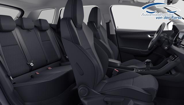 Skoda Karoq "Selection" LIEFERUNG KOSTENLOS & PREISGARANTIE* 1.5 TSI 150PS DSG/AUTOMATIK, 5J GARANTIE, STAHL-GRAU, AHK SCHWENKBAR, LADEBODEN VAR, NAVI, ACC, PDC V/H + KAMERA, ELEKTR. HECKKLAPPE, KESSY, CHROM-PAKET, Virtual Cockpit, Telefonbox, 16" ALU, Climatronic, Sitzheizung, Lederlenkrad beheizt, Privacy-Glas 