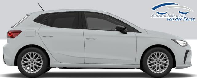 Seat Ibiza "FR Edition" LIEFERUNG KOSTENLOS! 1.0 TSI 95PS, 5J GARANTIE, SITZHEIZUNG, 2Z-CLIMATRONIC, 16" ALUFELGEN, ACC/Tempomat, M-Lederlenkrad, Parksensoren VORN/hinten + R&Uuml;CKFAHRKAMERA, KESSY, Sportsitze, Privacy-Glas, Radio 8,25"/Bluetooth + FULL LINK, LED-Scheinwerfer, Armlehne 