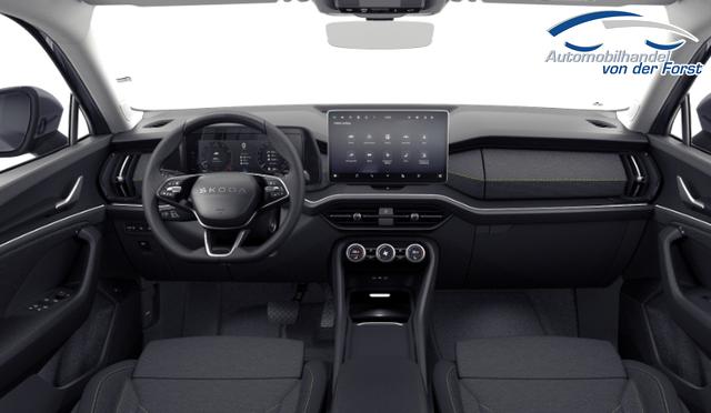 Skoda Kodiaq "Selection Business Edition" 1.5 TSI mHEV 150PS DSG, 3J Garantie, 18" Alu, ANH&Auml;NGERKUPPLUNG, MATRIX-LED, ELEKTR. HECKKLAPPE, NAVI 13", KESSY+ALARM, Fahrersitz elektr. + Sitzheizung, SPORT-M-Lederlenkrad beheizt, 3Z-Climatronic, ACC, Parksensoren v/h, R&uuml;ckfahrkamera, Dachreling 
