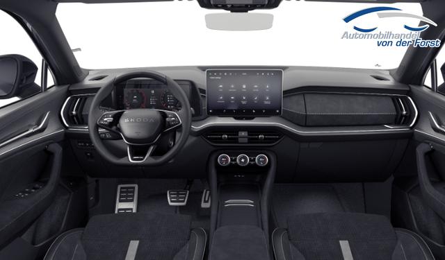 Skoda Kodiaq "Sportline Business Edition" 1.5 TSI mHEV 150PS DSG, 3J Garantie, 19" Alu, BEHEI. FRONTSCHEIBE, ANH&Auml;NGERKUPPLUNG, MATRIX-LED, ELEKTR. HECKKLAPPE, NAVI 13", KESSY+ALARM, Fahrersitz elektr. + Sitzheizung v/h, SPORT-Lenkrad beheizt, 3Z-Climatronic, ACC, Parksensoren, Kamera, SunSet 