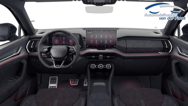 Skoda Kodiaq "RS PLUS" 2.0 TSI 265PS 4x4 DSG, 3J Garantie, 20" Alu, DCC-FAHRWERK, CANTON, BEHEI. FRONTSCHEIBE, ANH&Auml;NGERKUPPLUNG, MATRIX-LED, EL. HECKKLAPPE, NAVI 13", KESSY+ALARM, Elektr. Sitze + Sitzheizung v/h, SPORT-Lenkrad beheizt, 3Z-Climatronic, ACC, PDC, Kamera, SunSet 