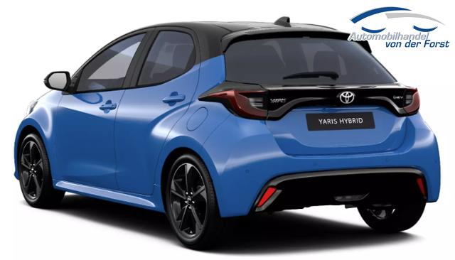 Toyota Yaris "Style / EU-Teamplayer" LIEFERUNG KOSTENLOS! 1.5 Hybrid 130PS CVT/AUTOMATIK, 3J. Garantie, 17" Alu, Toter-Winkel, Privacy-Glas, 2-Z-Klimaautomatik, Sitzheizung, Lederlenkrad beheizt, Parksensoren vorn/hinten, R&uuml;ckfahrkamera, Digitales Cockpit, ACC, Radio 9" + Smartphone-Integration, Armlehne 