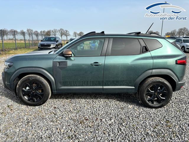 Dacia Duster "Extreme" hybrid 155 (FULL-HYBRID, Benzin+Elektro) AUTOMATIK, ZEDER-GR&Uuml;N-MET + WINTER-PAKET (Vordersitze/Lenkrad/Frontscheibe beheizt) + PARKING (Toter-Winkel, 360&deg;Kamera, PDC vorn) + TECHNO (NAVI, ACC Tempomat), Klimaautomatik, Keyless, Parksensoren, 3J Garant 