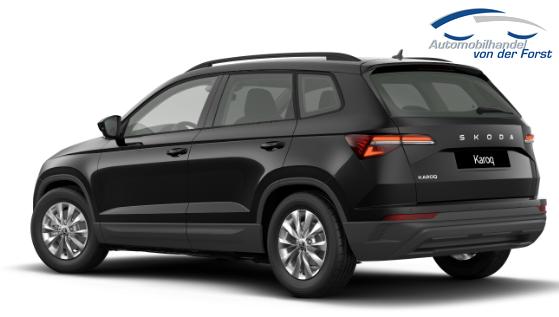 Skoda Karoq "Sondermodell Classic" (1) LIEFERUNG KOSTENLOS! 2.0 TDI 115PS, 16" Alu, Elektr. Heckklappe, Parksensoren vo/hi, R&uuml;ckfahrkamera, Climatronic, Tempomat, Radio 8"+Smartlink, Kessy, Virtual Cockpit, Sitzheizung, Dachreling, SunSet 