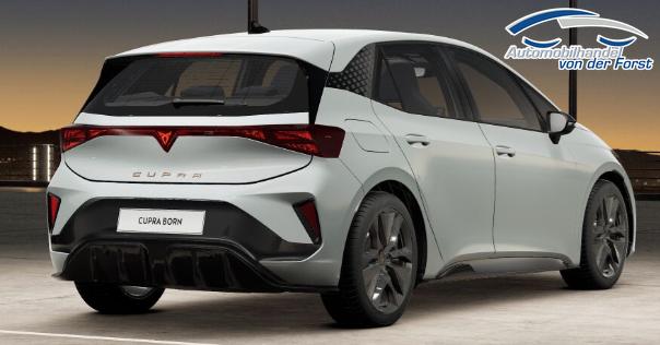 Cupra Born NEUES MODELL "Plus 58/61" INKL. LIEFERUNG KOSTENLOS & PREISGARANTIE* NEUWAGEN OHNE TAGESZULASSUNG (BAFA-F&Auml;HIG) 5 Jahre Garantie, 19" Alu, Climatronic, Parksensoren vo/hi, ACC Adaptiver Tempomat, Media System 12,9" + Full-Link, Vorbereitung AHK, LED-Scheinwerfer, Blind Spot Sensor 