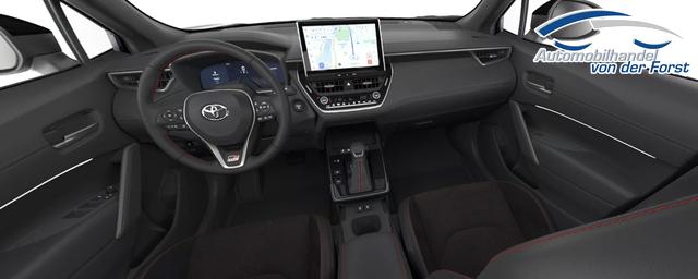 Toyota Corolla Cross "GR Sport" PREISGARANTIE & LIEFERUNG KOSTENLOS! 2.0 Hybrid AWD-i ALLRAD 180PS CVT/AUTOMATIK, 3 Jahre Garantie, 19" ALU, Elektr. Heckklappe, Privacy-Glas, Sitzheizung, Lederlenkrad beheizt, Klimaautomatik, PDC+R&uuml;ckfahrkamera, Cloud-Navigationsfunktion, Adaptiver Tempomat, Toter-Winkel-Warner 