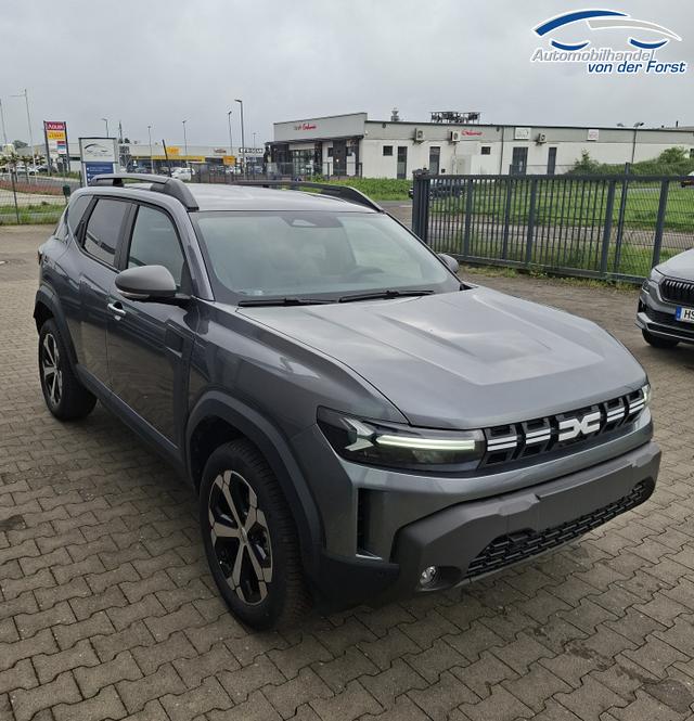 Dacia Duster "Journey" hybrid-G 150 (Benzin+LPG) 4x4 (ALLRAD) AUTOMATIK, GRAU-MET+WINTER-PAKET (Vordersitze/Lenkrad/Frontscheibe beheizt) + PARKING-PAKET (Toter-Winkel-Assistent, 360&deg;-Kamera, Parksensoren vorn), Parksensoren hinten, Klimaautomatik, Tempomat, NAVI, 18" ALU 