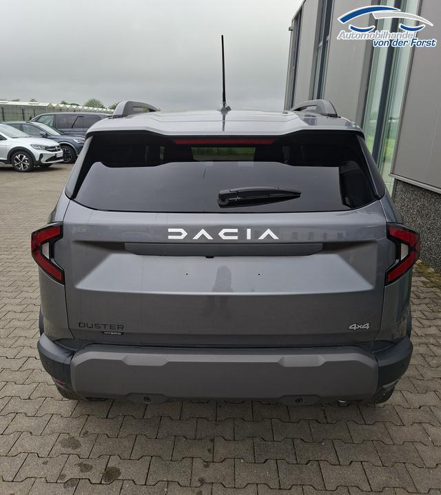 Dacia Duster "Journey" hybrid-G 150 (Benzin+LPG) 4x4 (ALLRAD) AUTOMATIK, GRAU-MET+WINTER-PAKET (Vordersitze/Lenkrad/Frontscheibe beheizt) + PARKING-PAKET (Toter-Winkel-Assistent, 360&deg;-Kamera, Parksensoren vorn), Parksensoren hinten, Klimaautomatik, Tempomat, NAVI, 18" ALU 