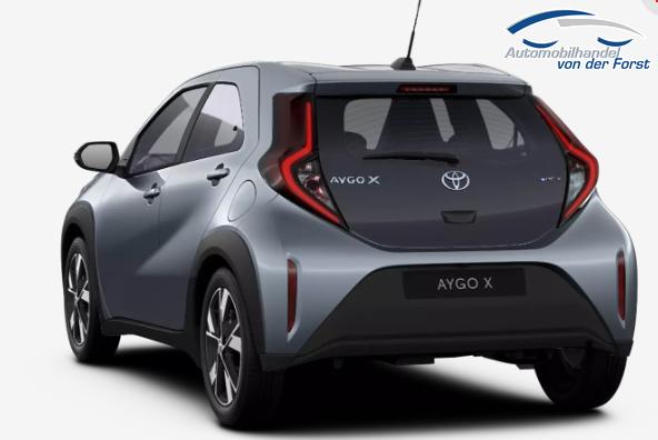 Toyota Aygo X "Play / EU-Active" LIEFERUNG KOSTENLOS! 1.5 Hybrid 115PS CVT/AUTOMATIK, Celestite Grey Metallic , 3 Jahre Garantie, 17" Alufelgen, Sitzheizung, R&uuml;ckfahrkamera, Klimaautomatik, Audiosystem 9" + Smartphone-Integration, Lederlenkrad, ACC, ZV mit Fernbedienung 