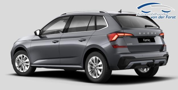 Skoda Kamiq SONDERAKTION "Selection" Lieferung frei Haus! 1.0 TSI 115PS, 5J GARANTIE, Grau-METALLIC, ELEKTR. HECKKLAPPE, ANH&Auml;NGERKUPPLUNG, BEH. FRONTSCHEIBE, Sitzheizung, Lenkradheizung, Ladeboden var, ACC, SIDE Assist, Virtual Cockpit 10", Parksensoren v/h, Kamera, KESSY, Privacy-Glas, 16" Alu, Climatronic 
