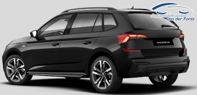 Skoda Kamiq SONDERAKTION "Monte Carlo" Lieferung frei Haus! 1.5 TSI 150PS DSG, 5J GARANTIE, 18"ALU, METALLIC, ELE. HECKKLAPPE, ANH&Auml;NGERKUPPLUNG, BEH. FRONTSCHEIBE, MATRIX-LED, PANORAMADACH, Sitzheizung, Lenkradhzg, Ladeboden, ACC, SIDE Assist, Virtual Cockpit 10", Parksensoren, Kamera, KESSY, Privacy, Climatronic 