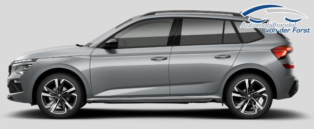 Skoda Kamiq SONDERAKTION "Monte Carlo" Lieferung frei Haus! 1.5 TSI 150PS DSG, 5J GARANTIE, 18"ALU, METALLIC, ELE. HECKKLAPPE, ANH&Auml;NGERKUPPLUNG, BEH. FRONTSCHEIBE, MATRIX-LED, PANORAMADACH, Sitzheizung, Lenkradhzg, Ladeboden, ACC, SIDE Assist, Virtual Cockpit 10", Parksensoren, Kamera, KESSY, Privacy, Climatronic 