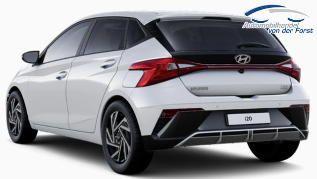 Hyundai i20 "Family" LIEFERUNG KOSTENLOS! 1.0 T-GDI 90PS, NAVI 10,25", Sonderfarbe ATLAS-WHITE, Winter-Pack: Sitzheizung + Lenkradheizung, 16" ALU, Klimaautomatik, Privacy-Glas, Parksensoren hinten, R&uuml;ckfahrkamera, Tempomat, Lederlenkrad, Reserverad, Alarm, Armlehne, 4x elektr. Fensterheber 