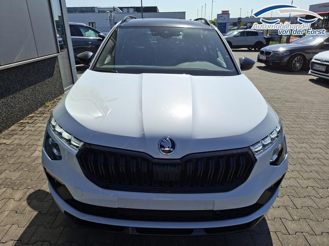 Skoda Kamiq "Monte Carlo" 1.5 TSI 150PS DSG (AUTOMATIK), MOON-WHITE PERLEFFEKT, PANORAMDACH, MATRIX-LED, SITZHEIZUNG, Sport-M-Lederlenkrad beheizt, SunSet, 2Z-Climatronic, Parksensoren vorn/hinten, R&uuml;ckfahrkamera, Kessy, Radio 8,25"+SmartLink, Virtual Cockpit, 17" Alu, Tempomat 