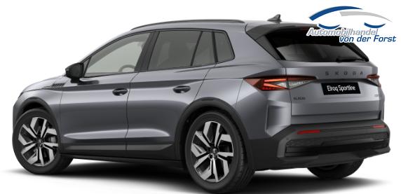 Skoda Elroq SPORTLINE 60 204PS, GRAPHITE-GRAU METALLIC, ELEKTR. HECKKLAPPE, MATRIX-LED, BEH. FRONTSCHEIBE, SITZHEIZUNG V/H, 3Z-CLIMATRONIC, KESSY+ALARM, 20" ALU, SEITENAIRBAGS HINTEN, PARKSENSOREN V/H, R&Uuml;CKFAHRKAMERA, NAVIGATION, SUNSET, TRAVEL ASSIST 