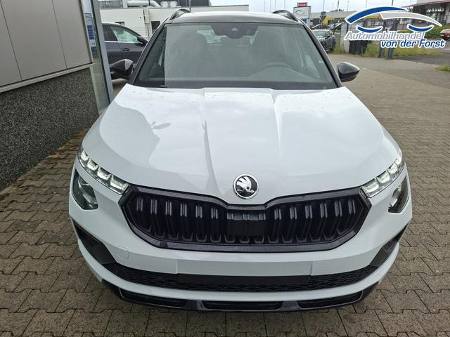 Skoda Kamiq "Monte Carlo" (1) LIEFERUNG KOSTENLOS! 1.5 TSI 150PS DSG, 5J GARANTIE, WEISS-MET/Dach schwarz, 18" ALU, AHK SCHWENKBAR, Panoramadach, Matrix-LED, Parksensoren v/h, Kamera, Tempomat, Virtual Cockpit (8"!!), Kessy, Winter-Paket, Climatronic, Radio 8", SmartLink, NSW, Sport-M-Lederlenkrad beheizt 