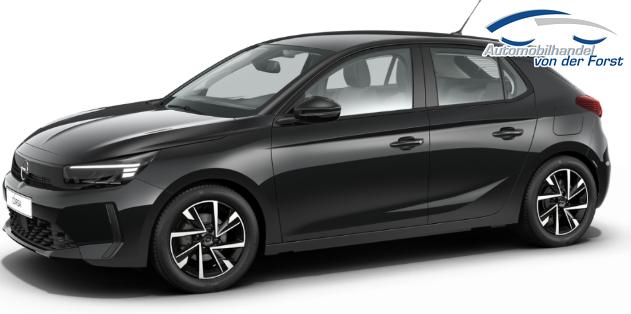 Opel Corsa (ca. 37% Preisvorteil) 1.2 Turbo 100PS "EDITION", Schwarz-Metallic, 16" Alufelgen, Sitzheizung, Lederlenkrad beheizt, Parksensoren hinten, Klimaanlage, Radio AndroidAuto/Apple CarPlay, Tempomat, ZV mit Fernbedienung 