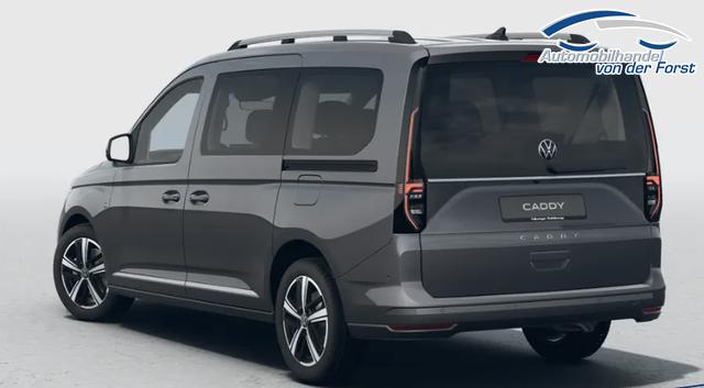 Volkswagen Caddy Maxi "Life" (NEUES MODELL) PREISGARANTIE & KOSTENLOSE LIEFERUNG 2.0 TDI 102PS (MAXI, 7-SITZER, LANGER RADSTAND), 16" LM-R&auml;der, Dachreling, 2-Zonen-Climatronic, Parksensoren vorn/hinten, Radio 12,9" + Wireless AppConnect, M-Lederlenkrad, Digital Cockpit, Schiebet&uuml;ren links/rechts 