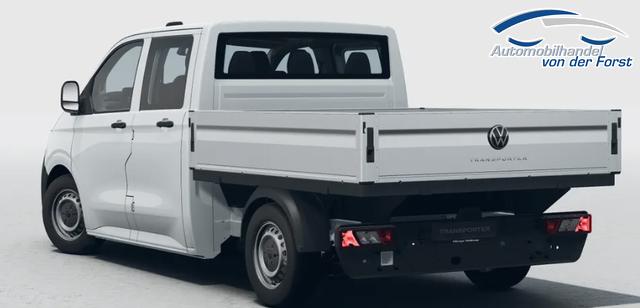 Volkswagen T7 Transporter PRITSCHE Doppelkabine (NEUES MODELL) KOSTENLOSE LIEFERUNG & PREISGARANTIE* 2.0 TDI 150PS 6-Gang, 6x Sitzpl&auml;tze, Einparkhilfe vorne, R&uuml;ckfahrkamera, Tempomat, Radio 13" + App-Connect, LED-Scheinwerfer, Digitales Cockpit 