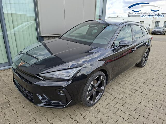 Cupra Leon Sportstourer Sonderaktion "Basis" 1.5 eTSI 150PS DSG (AUTOMATIK), SCHWARZ, ANH&Auml;NGERKUPPLUNG, ELEKTR. HECKKLAPPE, KESSY, ALARM, R&Uuml;CKFAHRKAMERA, 18" Alu, Sitzheizung, M-Lederlenkrad beheizt, Parksensoren vorne und hinten, Adaptiver Tempomat, 3-Zonen-Climatronic, Radio 12,9" + Full Link 