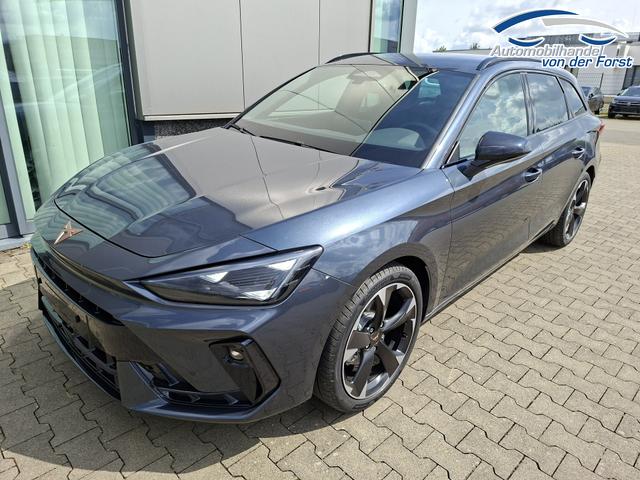 Cupra Leon Sportstourer Sonderaktion "Basis" 1.5 eTSI 150PS DSG (AUTOMATIK), GRAU-MET, ANH&Auml;NGERKUPPLUNG, ELEKTR. HECKKLAPPE, KESSY, ALARM, R&Uuml;CKFAHRKAMERA, 18" Alu, Sitzheizung, M-Lederlenkrad beheizt, Parksensoren vorne und hinten, Adaptiver Tempomat, 3-Zonen-Climatronic, Radio 12,9" + Full Link 