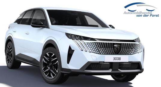 Peugeot 3008 "Allure" Hybrid 145PS e-DCS6 (Automatik), Wei&szlig;-Metallic, ANH&Auml;NGERKUPPLUNG, Panorama-Navigations-Paket, Grip-Control-Paket, 19" ALU, Beh. Frontscheibe, Trennnetz, Adaptiver Tempomat, Toter-Winkel, 360&deg;Kamera, Parksensoren vorn/hinten, Lenkradheizung, Alarmanlage 