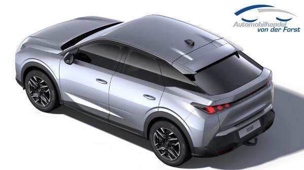 Peugeot 3008 "Allure" Hybrid 145PS e-DCS6 (Automatik), Grau-Metallic, ANH&Auml;NGERKUPPLUNG, Panorama-Navigations-Paket, Grip-Control-Paket, 19" ALU, Beh. Frontscheibe, Trennnetz, Adaptiver Tempomat, Toter-Winkel, 360&deg;Kamera, Parksensoren vorn/hinten, Lenkradheizung, Alarmanlage 