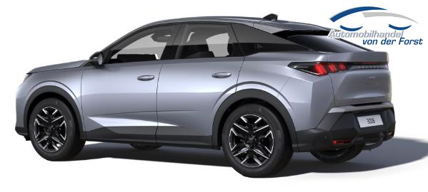 Peugeot 3008 "Allure" Hybrid 145PS e-DCS6 (Automatik), Grau-Metallic, ANH&Auml;NGERKUPPLUNG, Panorama-Navigations-Paket, Grip-Control-Paket, 19" ALU, Beh. Frontscheibe, Trennnetz, Adaptiver Tempomat, Toter-Winkel, 360&deg;Kamera, Parksensoren vorn/hinten, Lenkradheizung, Alarmanlage 