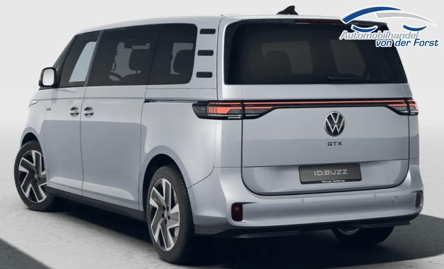 Volkswagen ID. Buzz "GTX 7-Sitzer 4MOTION 250KW/340PS 86kWh LANG" LIEFERUNG GRATIS! 7-SITZPL&Auml;TZE, IQ LIGHT, Elektr. Vordersitze/Memory/Massage, 20" Alufelgen, 2Z-Climatronic, Sitzheizung vorn, M-Lederlenkrad beheizt, Parksensoren vo/hi, Infotainment 12,9"+App-Connect, ACC, Privacy-Glas 