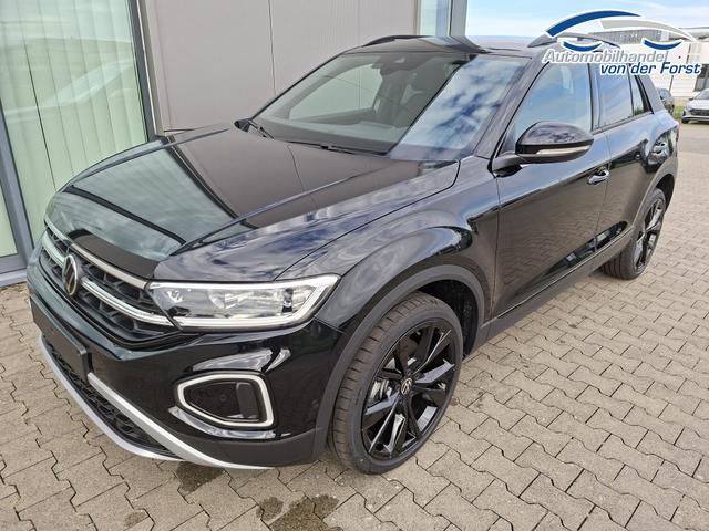 Volkswagen T-Roc "Style" Modell 2025, 1.5 TSI 150PS DSG, Schwarz-Met, Elektr. Heckklappe, ACC, Virtual Cockpit, Climatronic, ParkAssist, Parksensoren v/h, R&uuml;ckfahrkamera, Sitzheizung, Privacy-Glas, M-Lederlenkrad beheizt, 19" ALU "Misano" schwarz, IQ LIGHT MATRIX, Keyless 