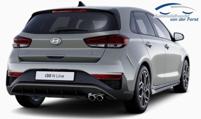 Hyundai i30 "N Line" LIEFERUNG KOSTENLOS! 1.0 T-GDI 115PS, 18" Alufelgen, Sportsitze, Alupedale, Winter-Paket, 2-Zonen-Klimaautomatik, Privacy-Glas, Navigation 10,25", Parksensoren vorne und hinten, R&uuml;ckfahrkamera, Tempomat, Sportlenkrad, Alarm 