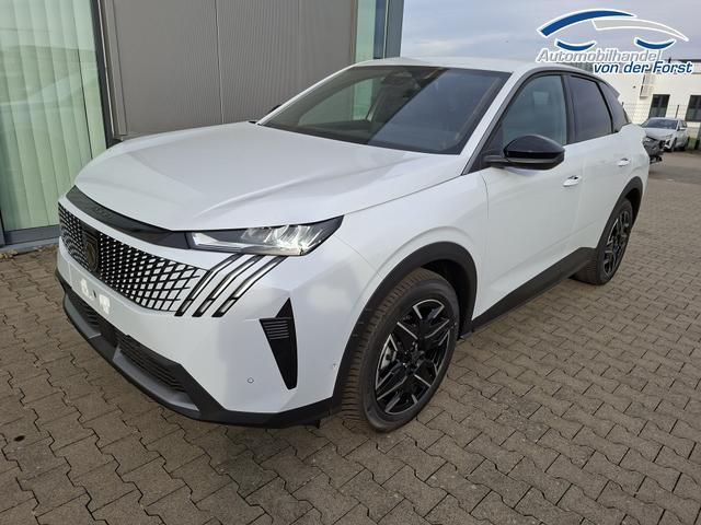 Peugeot 3008 "Allure" Hybrid 145PS e-DCS6 (Automatik), Wei&szlig;-Metallic, ANH&Auml;NGERKUPPLUNG, Panorama-Navigations-Paket, Grip-Control-Paket, 19" ALU, Beh. Frontscheibe, Trennnetz, Adaptiver Tempomat, Toter-Winkel, 360&deg;Kamera, Parksensoren vorn/hinten, Lenkradheizung, Alarmanlage 