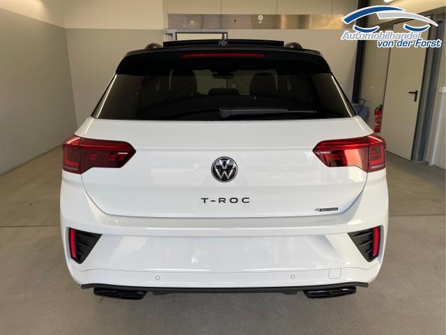 Volkswagen / T-Roc / Weiß / / / 190PS 4M DSG Pano+AHK+Black+IQ.Light+IQ.Drive+eHeck+Kamera+Alu19