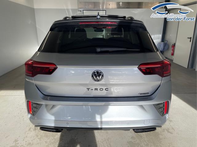 Volkswagen / T-Roc / [K2A2] Pyrit Silber Metallic / Dach Schwarz / / / 190PS 4M DSG Pano+AHK+Black+IQ.Light+IQ.Drive+eHeck+Kamera+Alu19