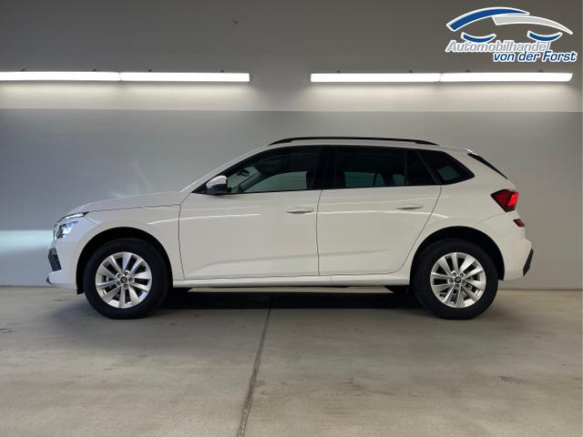 Skoda / KAMIQ / Weiß / / / 115PS DSG Matrix+AHK+Kamera+PDC vor+hi+Kessy+Sitzheizung+GVL