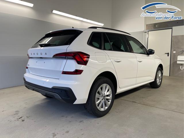 Skoda / KAMIQ / Weiß / / / 115PS DSG Matrix+AHK+Kamera+PDC vor+hi+Kessy+Sitzheizung+GVL
