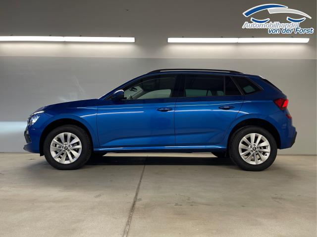Skoda / KAMIQ / Blau / / / 115PS DSG Matrix+AHK+Kamera+PDC vor+hi+Kessy+Sitzheizung+GVL