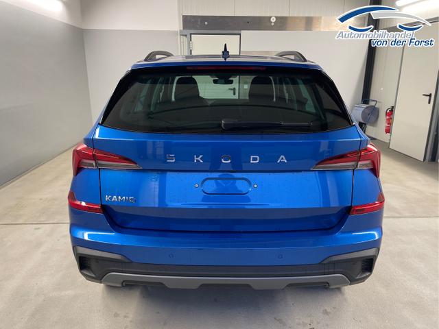 Skoda / KAMIQ / Blau / / / 115PS DSG Matrix+AHK+Kamera+PDC vor+hi+Kessy+Sitzheizung+GVL
