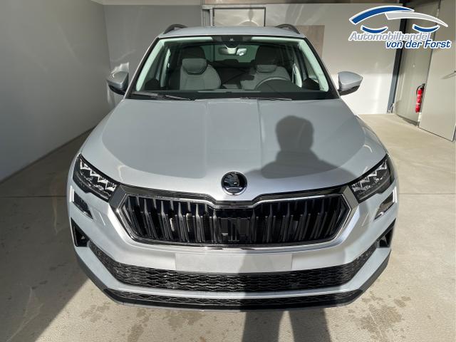 Skoda / Karoq / Silber / / / 150PS DSG AHK+Kamera+ACC+Kessy+Kamera+ParkPilot vo+hi+App