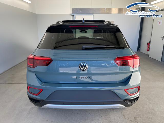 Volkswagen / T-Roc / Blau / / / TDI DSG Pano+Black Style+AHK+Navi+ergoActive+IQ.Drive+Kamera+Keyless