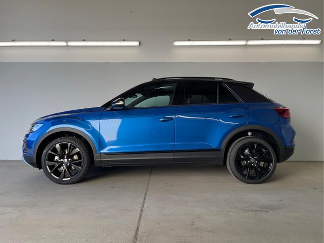 Volkswagen / T-Roc / Blau / / / TDI DSG Pano+Black Style+AHK+Navi+ergoActive+IQ.Drive+Kamera+Keyless