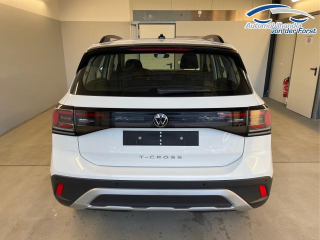 Volkswagen / T-Cross / Wei&szlig; / / / 95PS PDC vo+hi+Shz+App+Side+Travel