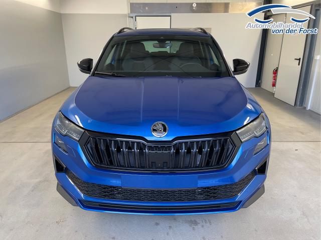 Skoda / Karoq / Blau / / / TDI 4x4 AHK+360&deg;+Alu19+Navi+Matrix+Winter-Paket