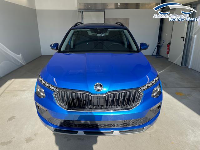 Skoda / KAMIQ / Blau / / / 115PS DSG Matrix+AHK+Kamera+PDC vor+hi+Kessy+Sitzheizung+GVL