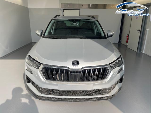 Skoda / Karoq / Silber / / / 150PS DSG AHK+Kamera+ACC+Kessy+Kamera+ParkPilot vo+hi+App