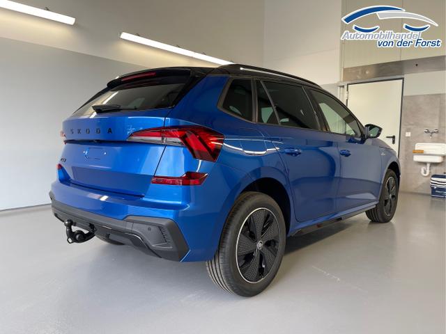 Skoda / KAMIQ / Blau / / / 115PS DSG AHK+Navi+Matrix+GV5+Pano+Kessy+Kamera+Alu17+Sitzheiz