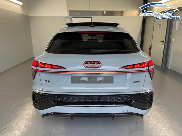 Audi / Q3 Sportback / Grau / / / TFSI 265 PS quattro S line Pano+TechPro+Matrix+AHK+HUD+Alu20+KlimaPlus+DCC+SONOS