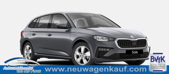 Skoda Scala - "Sondermodell 130 Jahre" (1) LIEFERUNG KOSTENLOS! 1.0 TSI 95PS, 16" Alufelgen, Sonderfarbe/Metallic, Sitzheizung, Parksensoren hinten, Rückfahrkamera, Tempomat, Klimaanlage, Radio 8" + Wireless Smartlink, Multifunktions-Lederlenkrad, Nebelscheinwerfer